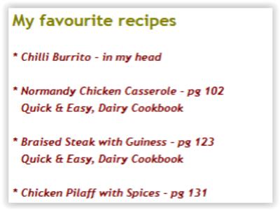 Recipes